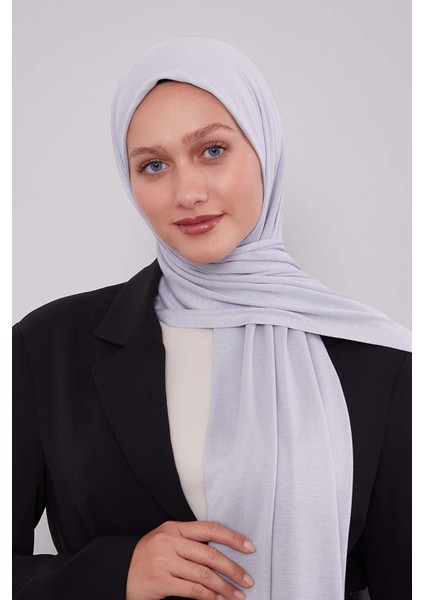 Gri Modal Penye Şal modelleri