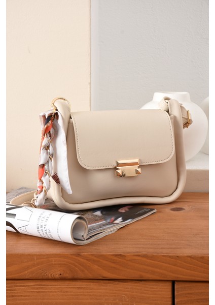 Kadın Omuz Çantası Fular Detaylı