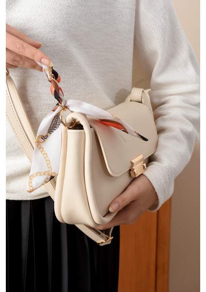 Kadın Omuz Çantası Fular Detaylı