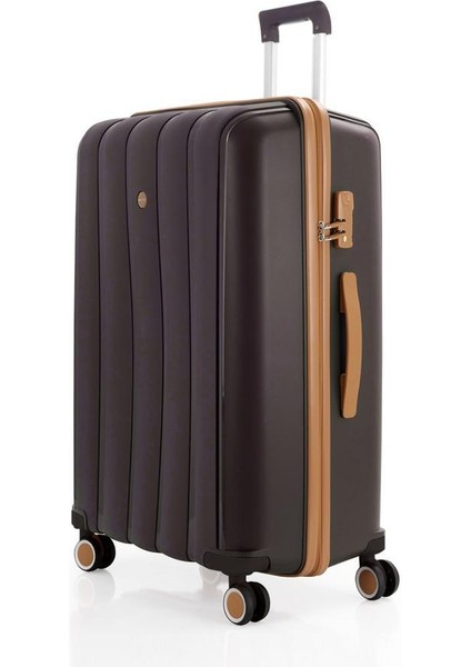 Bavul Orta ve Kabin 2li Set Silikon Valiz V305 Kahve/şamp fiyatları