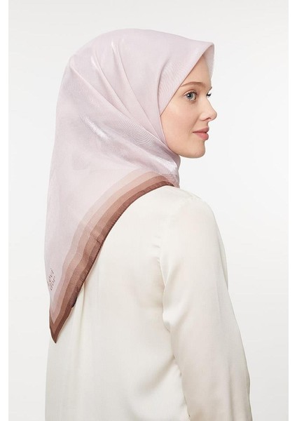 Açık Vizon Kehribar Eşarp