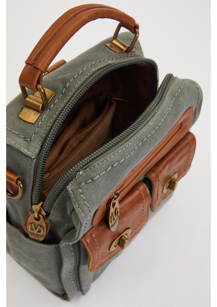 A.mavi Çift Gözlü Fermuarlı Omuz Çantası modelleri