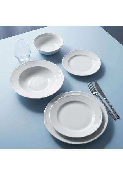 Venedik Serisi 24 Parça Şık ve Dayanıklı Porselen Yemek Takımı – Günlük ve Özel Kullanım İçin fiyatları