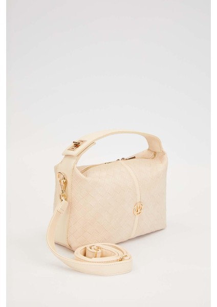 Krem Örgü Dokulu El Çantası fiyatları