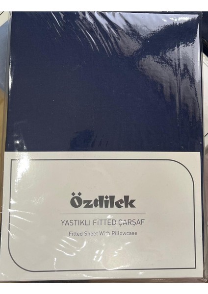 Colurist Lastikli Fitted Çift Kişilik Çarşaf Takımı 160 x 200 +30 cm ( 30 cm Yükseklik ) Indigo