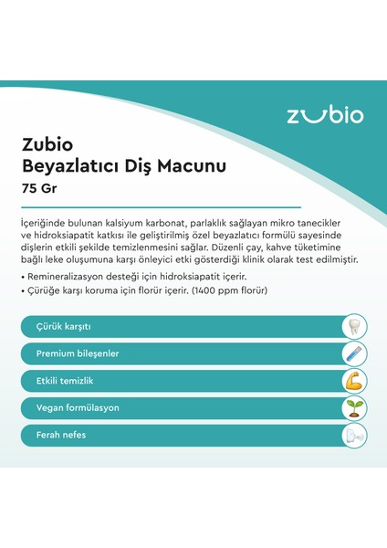 Beyazlatıcı Diş Macunu, 75 Gr fiyatları