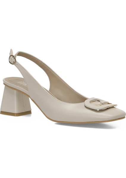 INCI LIZ 5FX Krem Kadın Topuklu Ayakkabı
