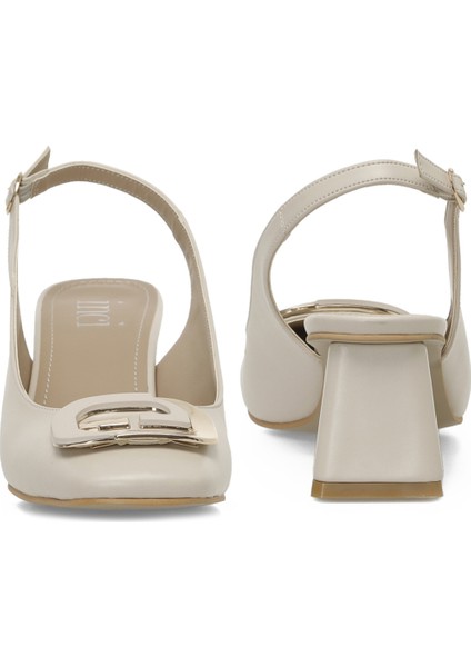 INCI LIZ 5FX Krem Kadın Topuklu Ayakkabı