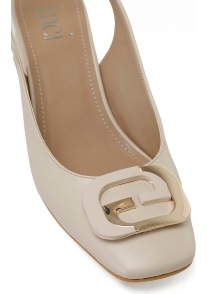 INCI LIZ 5FX Krem Kadın Topuklu Ayakkabı