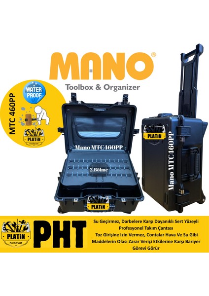 Mtc 460 Pp Çekçekli Plastik Takım Dizmeli + Plastik Bölmeli