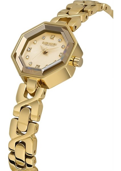 DK.1.AG1420.06 Taşlı Tasarım Çelik Kordon Çelik Kasa 5 Atm Suya Dayanıklı Altın Renk Kadın Kol Saati modelleri