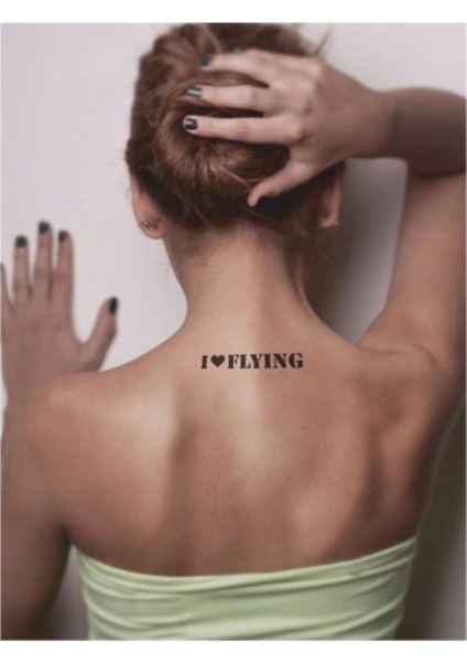 Uçmayı Seviyorum Tattoo Geçici Dövme Şablonları Kına Kalıpları fiyatları