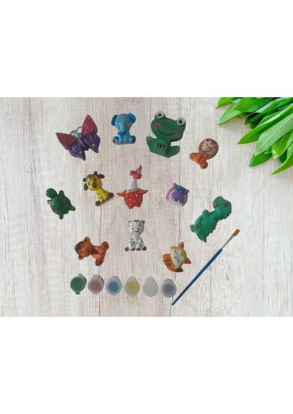 Alçı Boyama Seti Hayvanlar Alemi Magnetlik Seri modelleri