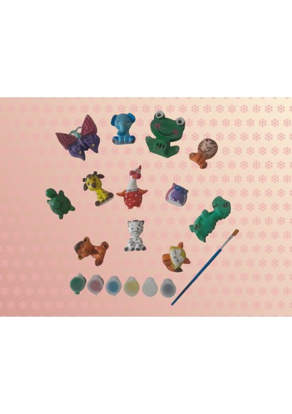 Alçı Boyama Seti Hayvanlar Alemi Magnetlik Seri fırsatları