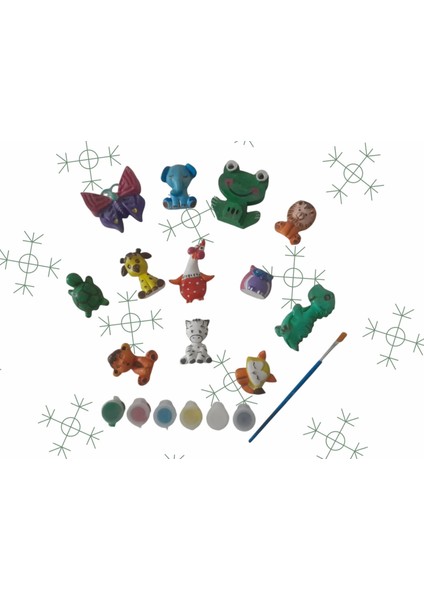 Alçı Boyama Seti Hayvanlar Alemi Magnetlik Seri indirimleri