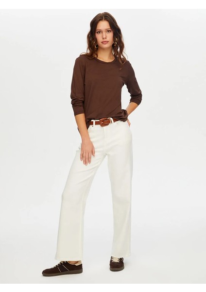 Yuvarlak Yaka Kadın Uzun Kol T-Shirt BW26TSH005 fiyatları