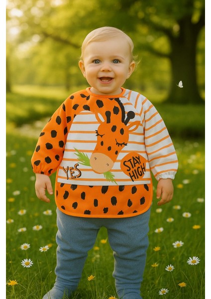 Laura Baby Uzun Kollu Sıvı Geçirmez Mama ve Aktivite Önlüğü fiyatları