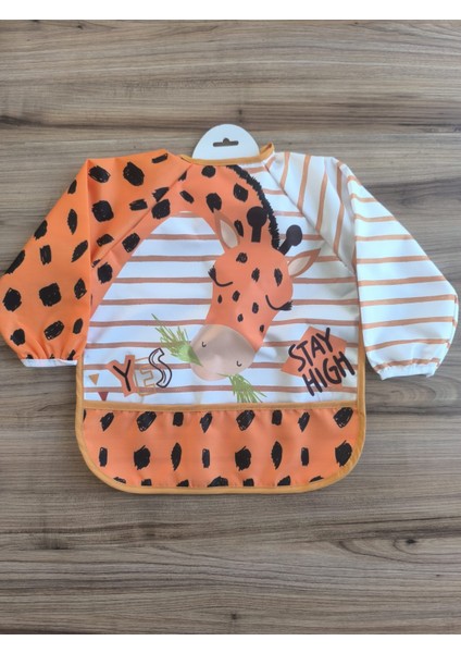 Laura Baby Uzun Kollu Sıvı Geçirmez Mama ve Aktivite Önlüğü