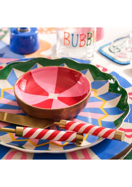 Lakrı Mango Ağacı Kase 13X13X4 cm Fuşya - Pembe fırsatları