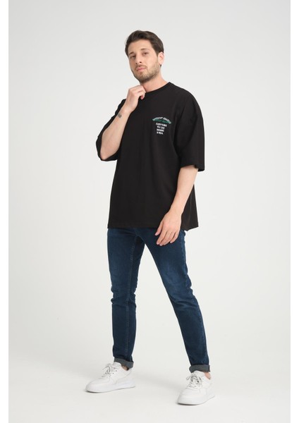 R-5817 Arka Peç Nakış Detaylı Süprem Tişört fiyatları