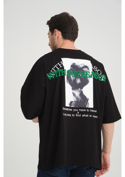 R-5817 Arka Peç Nakış Detaylı Süprem Tişört fırsatları