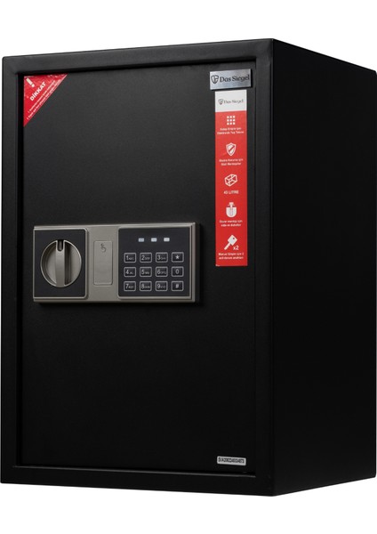 50 - Dsb - Das Siegel Çelik Elektronik Şifreli ve 2 Anahtarlı Para Değerli Eşya Ofis Ev Otel Kasası