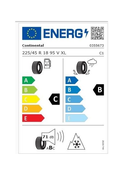 225/45 R18 95V Xl Fr Wintercontact TS870P Oto Kış Lastiği (Üretim Yılı: 2025 ) fiyatları