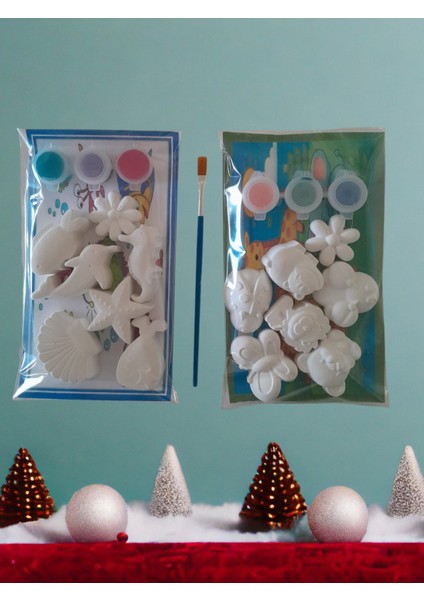 2 Li Set Taş Boyama Seti-Anaokulu Etkinlik-Tatil Etkinlik-Aile Etkinlik-Hediye-Aktivite-Doğum Günü-Bayram Hediyesi-Okuma Bayramı Hediyesi-Okula Dönüş Hediyesi-Yılbaşı Hediyesi indirimleri