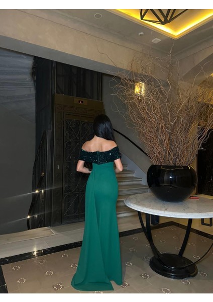 Scuba Krep Elbise Zumrut 583194 fiyatları