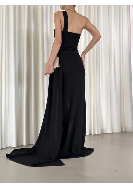 Diva Kuyruklu Yırtmaçlı Abiye Siyah 582475 fiyatları