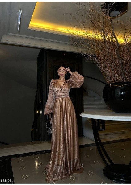 Simli Tül Abiye 583106 Vizon