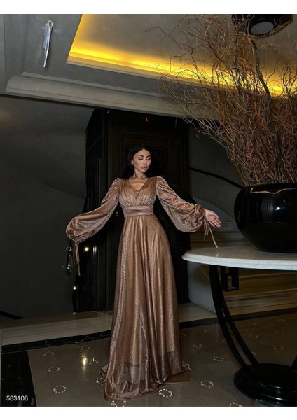 Simli Tül Abiye 583106 Vizon fırsatları