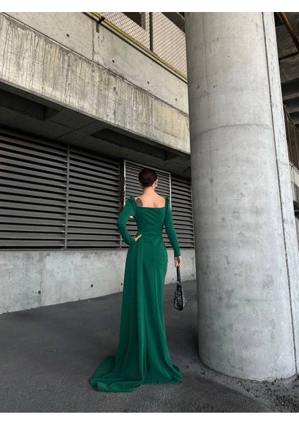 Simli Kol Detay Abiye 583039 Zumrut fırsatları