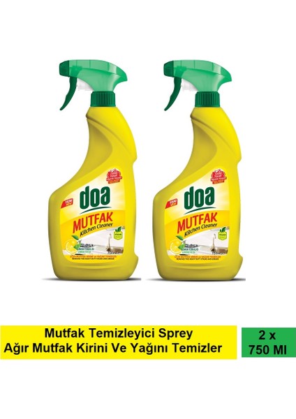 Mutfak Temizleyici Limon 750 ml Vegan x 2 Adet