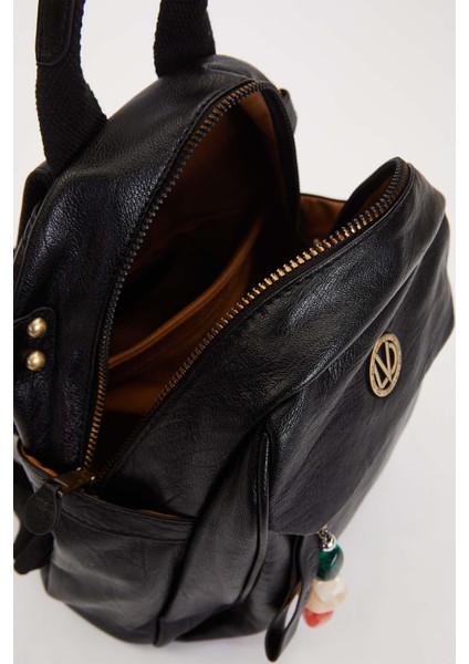 Siyah Taş Charm Detaylı Omuz Çantası modelleri