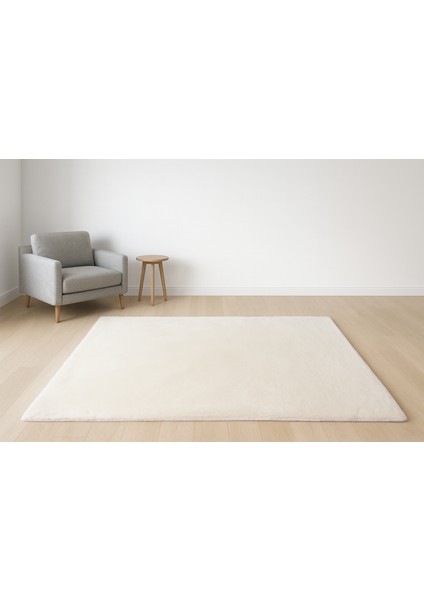 Fluffy Basic Serisi Tavşan Tüyü Dokuma Kaymaz Taban Pelüş Halı fiyatları