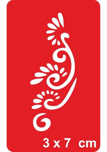 Minik Yapraklı Dallar Tattoo Geçici Dövme Şablonları Kına Kalıpları