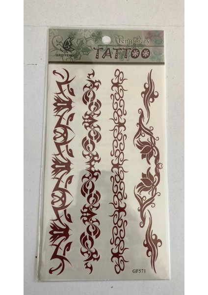 Yapıştırma Sticker Dövme Bel Sırt Geçici Dövmesi