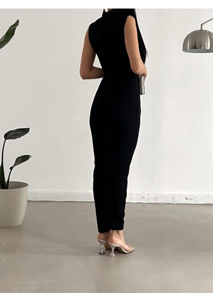 Dantelli Yaka Krep Kumaş Tulum 582083 Siyah fiyatları