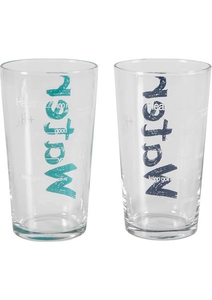 Water Bardak 570 ml 2'li Set Mavi & Turkuaz fiyatları