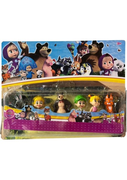 Kids Oyuncak Maşa Ile Koca Ayı 6lı Figür 2406