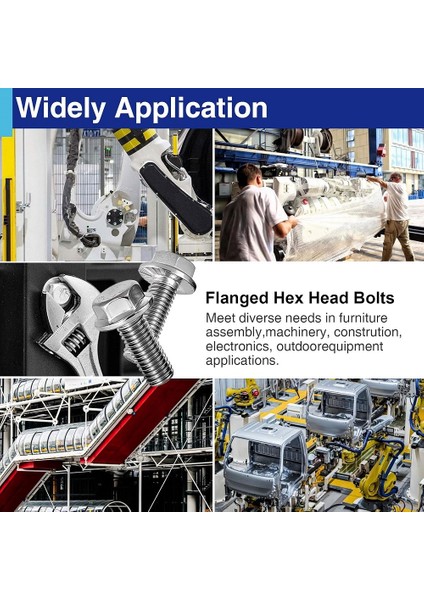 Flanşlı Civata 20 Adet Akb 8.8 DIN6921 Galvaniz Kaplama fırsatları