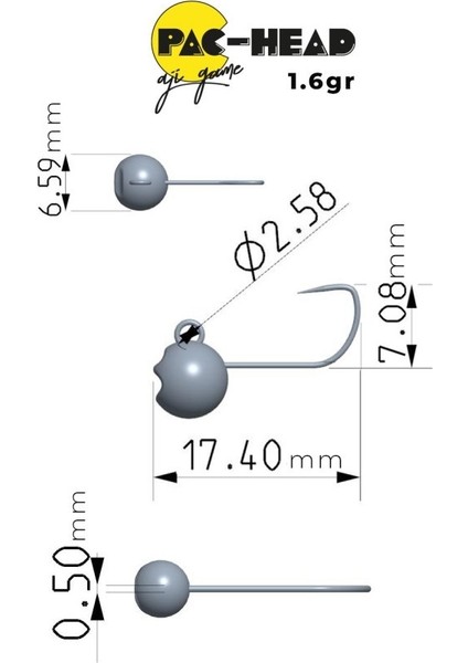 Pac-Head 10NO Aji Game Jighead fiyatları