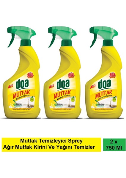 Mutfak Temizleyici Limon 750 ml Vegan x 3 Adet