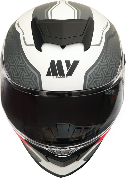 Gp My Helmet MKS001-WRG Yarış Spoiler Güneş Vizörlü Şeffaf Full Face Motosiklet Kaskı L fiyatları
