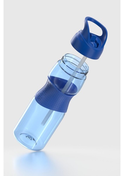 Moly Silikon Detaylı 730 ml Pipetli Tritan Matara 912116 Mavi fiyatları