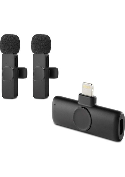 Kablosuz Çift Mikrofon Lıghtnıng Siyah HDX2786