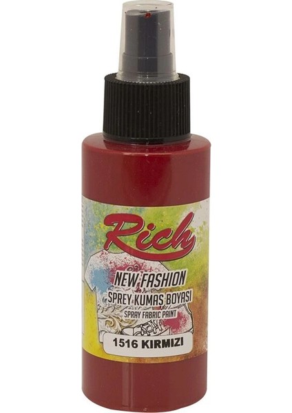 New Fashion Sprey Kumaş Boyası 100 Cc. 1516 Kırmızı