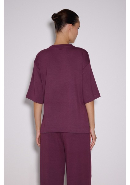 Yırtmaçlı Loose Fit Modal T-Shirt fiyatları