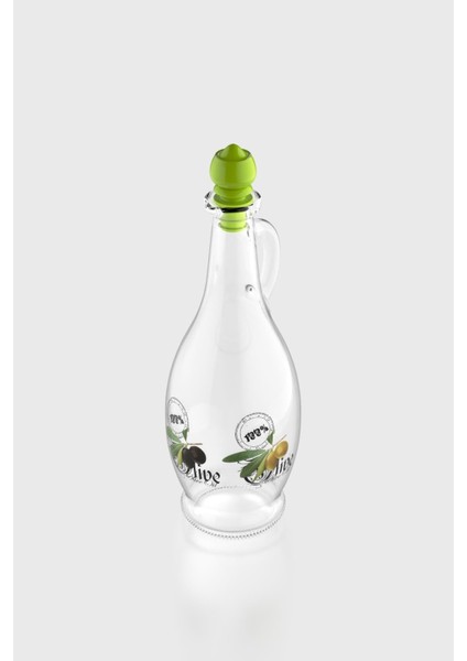 Kibele Desenli 750 ml Yeşil Kapaklı Cam Yağlık 152044 fiyatları